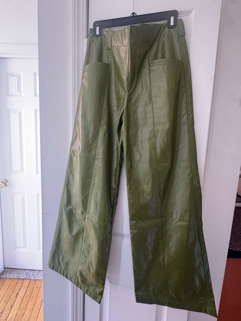 Free People Olive Green Wide Leg Pants